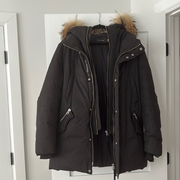 Mackage Edward 2 in 1 Black Parka - size 40 mens - Picture 4 of 12